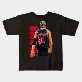 From the Paint to Pyongyang The Rodman Journey Kids T-Shirt